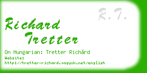 richard tretter business card